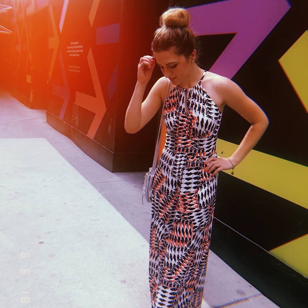 Abstract Kaleidoscope Gown